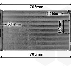 Radiator racire motor VAN WEZEL 09012709