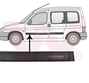 Elemente decorative / protectie portiera VAN WEZEL 0903423