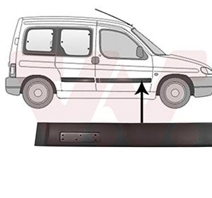 Elemente decorative / protectie portiera VAN WEZEL 0903424