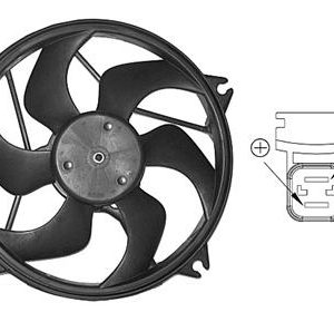 Ventilator radiator VAN WEZEL 0904746