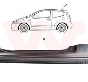 Placa de prag VAN WEZEL 0917101