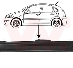 Placa de prag VAN WEZEL 0925103