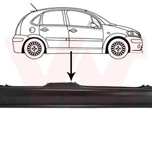 Placa de prag VAN WEZEL 0925104