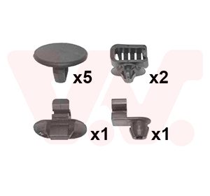 Set montaj capota motor VAN WEZEL 0925797