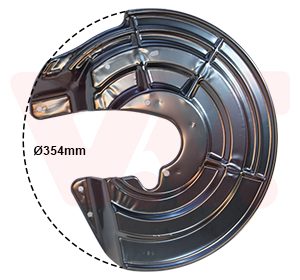 Protectie stropire disc frana VAN WEZEL 0961372