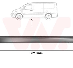 Placa de prag VAN WEZEL 1612101