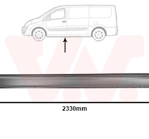 Placa de prag VAN WEZEL 1612103