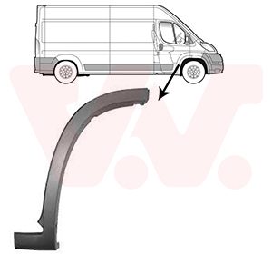 Elemente decorative / protectie aripa VAN WEZEL 1651402