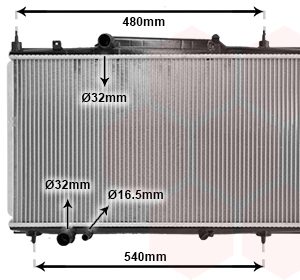 Radiator racire motor VAN WEZEL 40002230