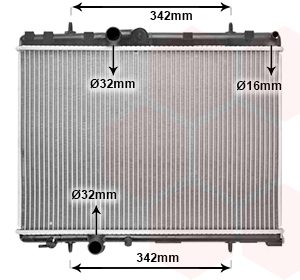 Radiator racire motor VAN WEZEL 40002265