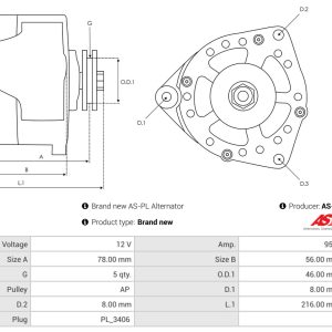 Electromotor AS-PL S0121(SEG) – CITROEN | AutoRival
