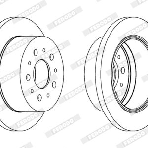 Disc frana FERODO DDF1144C – CITROEN | AutoRival