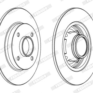 Disc frana FERODO DDF1564C-1 – CITROEN | AutoRival