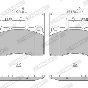 Set placute frana FERODO FDB1545 – CITROEN | AutoRival