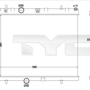 Radiator racire motor TYC 726-0019-R – CITROEN | AutoRival