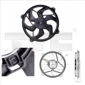 Ventilator radiator TYC 805-0001 – CITROEN | AutoRival