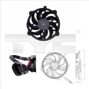 Ventilator radiator TYC 805-0006 – CITROEN | AutoRival