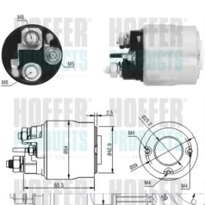 Solenoid electromotor HOFFER 46017