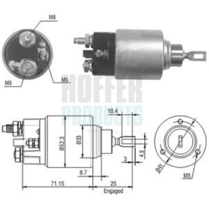 Solenoid electromotor HOFFER 46153
