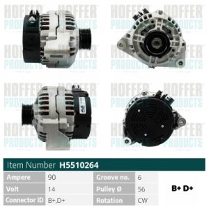 Alternator HOFFER H5510264