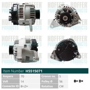 Alternator HOFFER H5515071