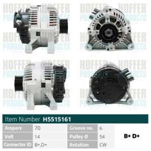 Alternator HOFFER H5515161