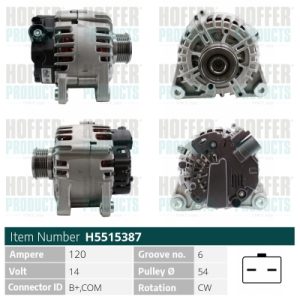 Alternator HOFFER H5515387