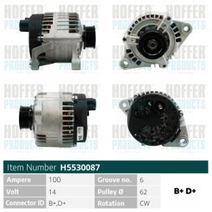 Alternator HOFFER H5530087