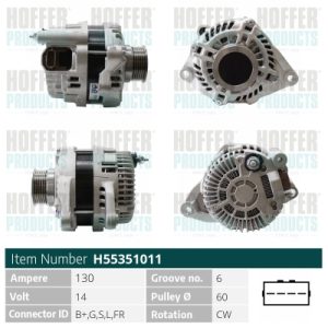 Alternator HOFFER H55351011