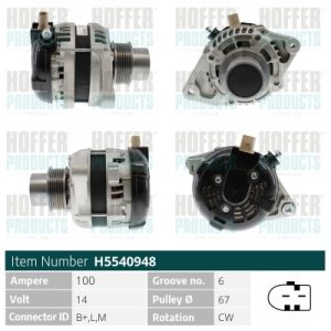 Alternator HOFFER H5540948