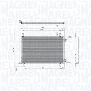 Condensator climatizare MAGNETI MARELLI 350203105500