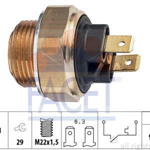 Comutator temperatura ventilator radiator FACET 7.5134 – CITROEN | AutoRival