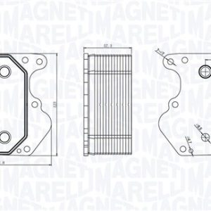 Radiator ulei motor MAGNETI MARELLI 350300000500