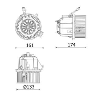 Ventilator habitaclu MAHLE ORIGINAL AB 328 000P – CITROEN | AutoRival