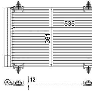 Condensator climatizare MAHLE ORIGINAL AC 587 000P – CITROEN | AutoRival