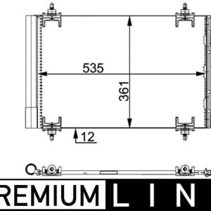 Condensator climatizare MAHLE ORIGINAL AC 668 000P – CITROEN | AutoRival