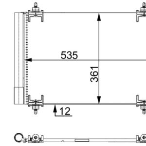 Condensator climatizare MAHLE ORIGINAL AC 668 000S – CITROEN | AutoRival
