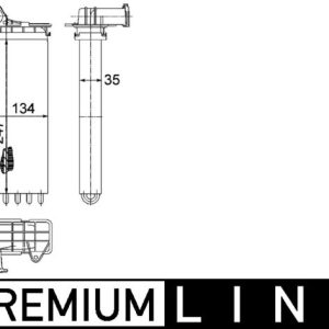 Schimbator de caldura incalzire habitaclu MAHLE ORIGINAL AH 194 000P – CITROEN | AutoRival
