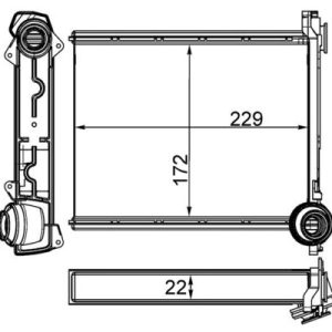 Schimbator de caldura incalzire habitaclu MAHLE ORIGINAL AH 264 000S – CITROEN | AutoRival