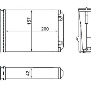 Schimbator de caldura incalzire habitaclu MAHLE ORIGINAL AH 274 000S – CITROEN | AutoRival