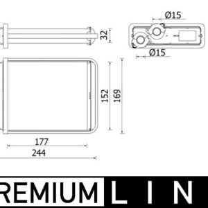 Schimbator de caldura incalzire habitaclu MAHLE ORIGINAL AH 277 000P – CITROEN | AutoRival