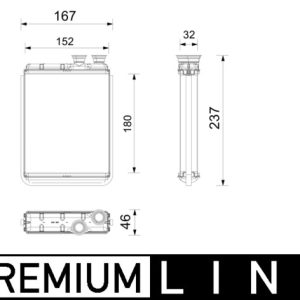 Schimbator de caldura incalzire habitaclu MAHLE ORIGINAL AH 365 000P – CITROEN | AutoRival