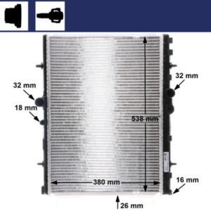Radiator racire motor MAHLE ORIGINAL CR 31 000S – CITROEN | AutoRival