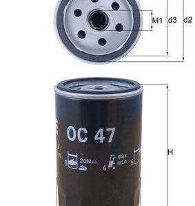 Filtru ulei MAHLE ORIGINAL OC 47 – CITROEN | AutoRival