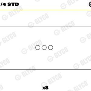 Cuzineti biela GLYCO 01-4127/4 STD – CITROEN | AutoRival