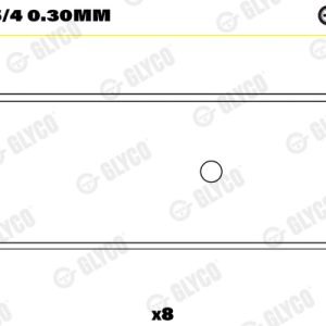 Cuzineti biela GLYCO 01-4155/4 0.30mm – CITROEN | AutoRival