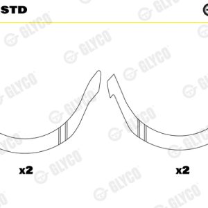Saiba distantier arbore cotit GLYCO A160/4 STD – CITROEN | AutoRival