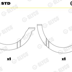 Saiba distantier arbore cotit GLYCO A208/2 STD – CITROEN | AutoRival