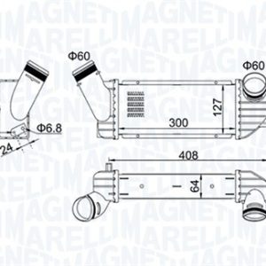 Intercooler compresor MAGNETI MARELLI 351319204340