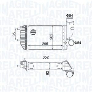 Intercooler compresor MAGNETI MARELLI 351319205000